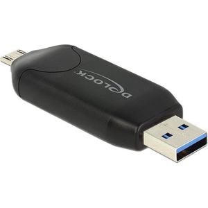 Delock - 91734 - Geheugenkaartlezer - Zwart - USB 2.0 Micro-B