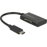 DeLOCK USB Cardreader - USB-C - 4 Kaartsleuven - USB 3.0