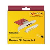 DeLOCK - PCI Express - Geheugenkaartlezer - Zwart - Ondersteunt CompactFlash, PCI Express x4 3.0