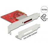 DeLOCK - PCI Express - Geheugenkaartlezer - Zwart - Ondersteunt CompactFlash, PCI Express x4 3.0