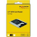 DeLOCK - Kaartlezer - Grijs - Voor CFast Kaart Type I en II - Interne SATA