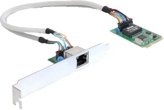 DeLOCK - 95228 - Mini PCI Kaartadapter - Geen Kleur - 1 x Gigabit LAN