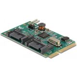 Delock - MiniPCIe I/O - PCIe Kaart - 2 x SATA 6 Gb/s - Chipset Asmedia ASM1061