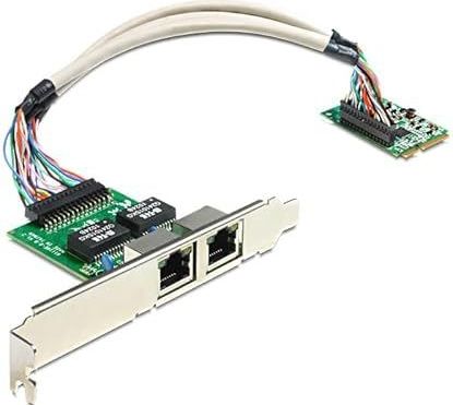 Delock Mini PCI-e LAN-adapter (2X RJ-45)