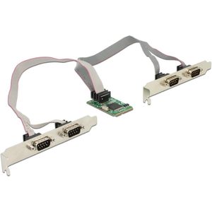 Delock - 95243 - Mini PCIe-kaart - Geen Kleur - 4 x seriële RS-232