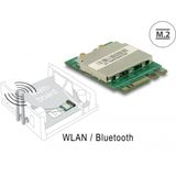 Delock - Module M.2 Key A+E - WLAN 11ac/a/b/g/n + Bluetooth 4.0
