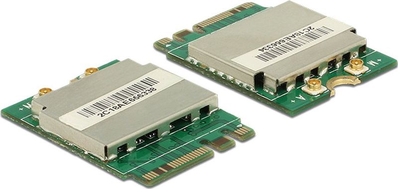 Delock - Module M.2 Key A+E - WLAN 11ac/a/b/g/n + Bluetooth 4.0