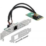 Delock - Mini PCIe I/O - Gigabit LAN - RJ45 - Full Size