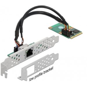Delock - Mini PCIe I/O - Gigabit LAN - RJ45 - Full Size