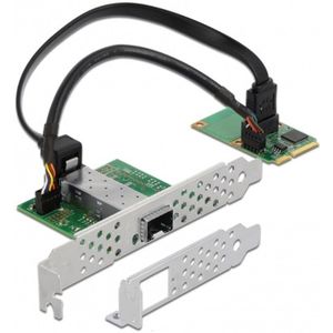 Delock - Mini PCIe I/O - Netwerkkaart - Gigabit LAN - PCI-Express