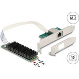 Delock - M.2 Key B+M - Netwerkkaart - 10 Gigabit LAN