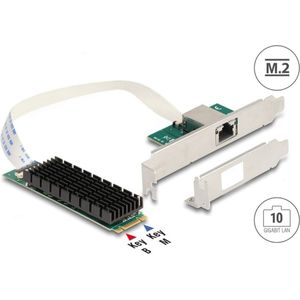 Delock - M.2 Key B+M - Netwerkkaart - 10 Gigabit LAN