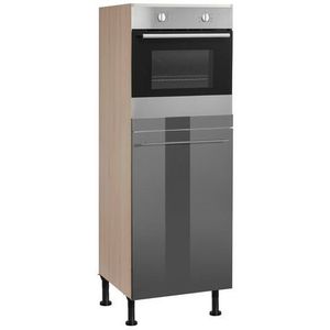 OPTIFIT Oven/koelkastombouw Bern 60 cm breed, 176 cm hoog, in hoogte verstelbare stelpootjes, met metalen greep