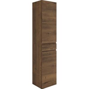 MARLIN Hoge kast 3500maxus 40 cm breed, soft-closefunctie, badkamermeubel, voorgemonteerd