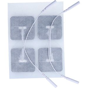 Promed - Weefsel-elektrode - 40 x 40 mm - 4 stuks - Zelfklevende Tens Elektroden met 2 mm Stekkeraansluiting