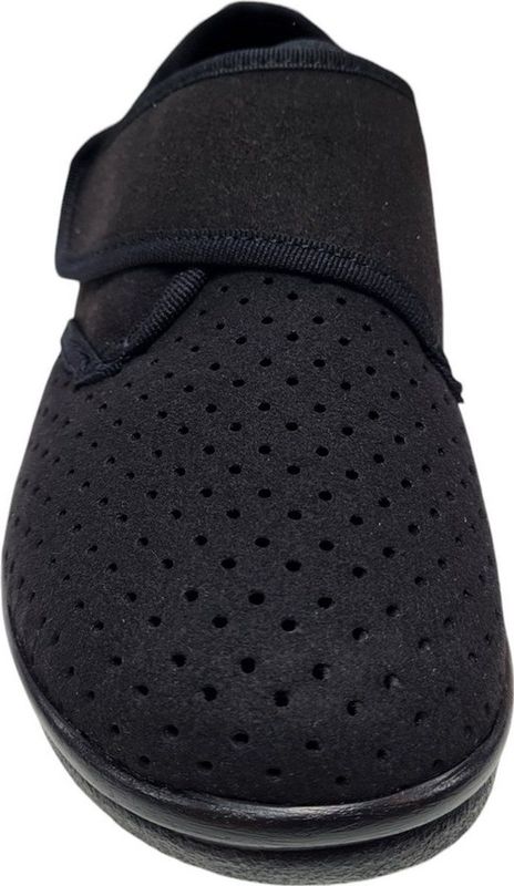 Promed - München 3 - Verbandpantoffels - Zwart - Leer/Textiel - Klittenband
