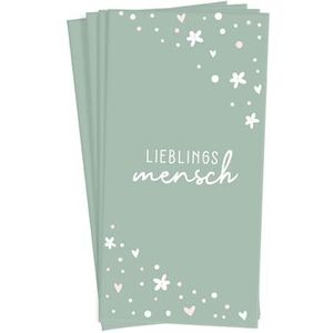 Graphics Workshop zakdoeken met spreuk | cadeau-idee | 10 stuks | Lieblingsmensch