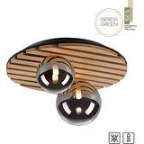 JUST LIGHT Deckenleuchte »GREEN STIK«, 2 flammig, Leuchtmittel G9  Leuchtmittel wechselbar, ExklusiveG9