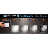 JUST LIGHT LED-Deckenleuchte 14347-18 schwarz, 29 W, 3400 lm, 3000 K