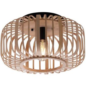 JUST LIGHT Deckenleuchte 11412-79 Holz-natur, für 1 x E27, max. 40W