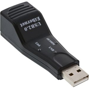 USB-A naar RJ45 Fast Ethernet LAN Adapter - USB2.0 - CAT5