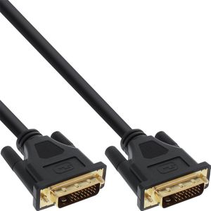 InLine® 10m Premium 24+1 Mannelijke naar Mannelijke Dual Link Vergulde DVI-D Kabel