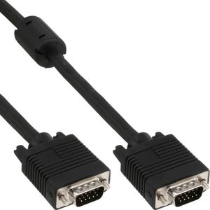 Premium VGA monitor kabel met ferriet kernen - CCS aders / zwart - 0,50 meter