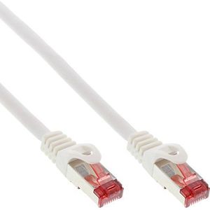 InLine® Patchkabel, S-STP/PiMF, Cat. 6, wit, 0,5m