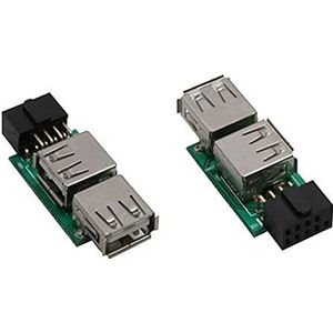 Pin Header adapter USB2.0 (v) - USB-A (v)