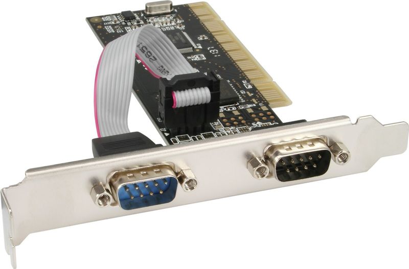InLine - RS232 PCI Kaart - 2x 9-Pins SUB-D - Geschikt voor Windows en Linux