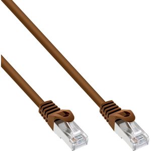 InLine 72514K Patchkabel, SF/UTP, Cat.5e, braun, 1,5m