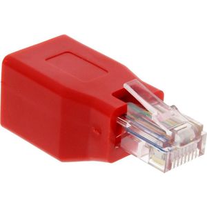 UTP CAT5e RJ45 (m) - RJ45 (v) crossover netwerkadapter / rood