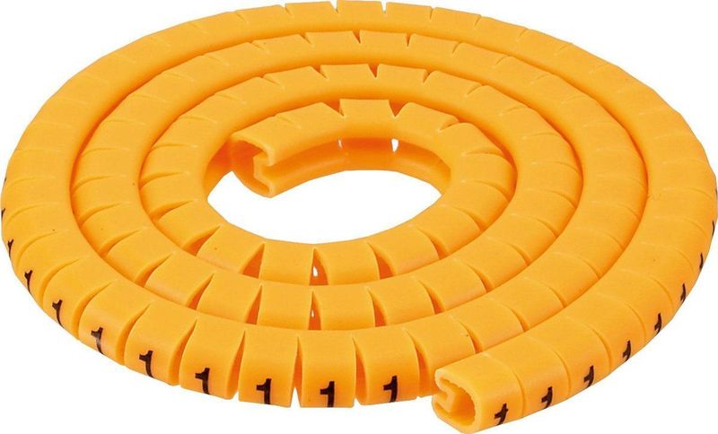 InLine Kabelmarkers 2-3mm Nr. 0-9 1000 stuks Geel