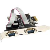 InLine seriële RS232 PCI-Express kaart met 2 9-pins SUB-D poorten