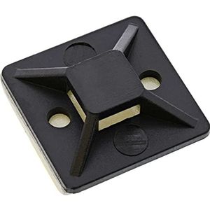 InLine Zelfklevende kabelklem 30x30mm 10 stuks Zwart