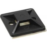 Kabelbinders - Zelfklevende Houders - Zwart - 40 x 40mm - 10 Stuks