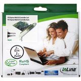 InLine - PCI-Express Kaart - 1x 25-pins en 2x 9-pins SUB-D Aansluitingen