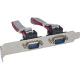 InLine - PCI-Express Kaart - 1x 25-pins en 2x 9-pins SUB-D Aansluitingen