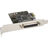 InLine - PCI-Express Kaart - 1x 25-pins en 2x 9-pins SUB-D Aansluitingen