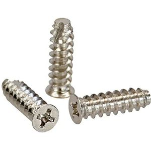 Ventilatorschroef - 16 mm - Verchroomd Staal - Verpakking van 50 Stuks