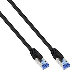 InLine 76802S Patchkabel, S/FTP (PiMf), Cat.6A, 500MHz, halogenfrei, Kupfer, schwarz, 2m