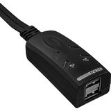 InLine - KM Switch - 2 Poorts - USB - Zwart