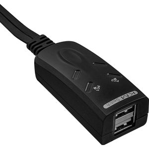 InLine - KM Switch - 2 Poorts - USB - Zwart