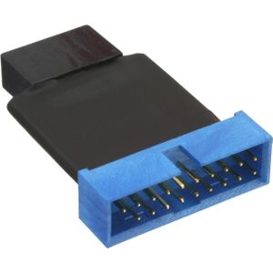 InLine 4043718200160 USB 2.0 USB 3.0 Zwart, Blauw