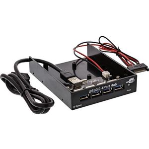 InLine - 33395B - PC-accessoires - Zwart - USB 3.0 Hub
