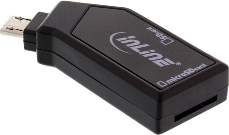 InLine Micro USB OTG Kaartlezer - SD en Micro SD