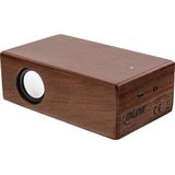 InLine 55381H Inductieluidspreker in Echt Houten Behuizing - Walnoot