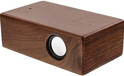 InLine 55381H Inductieluidspreker in Echt Houten Behuizing - Walnoot