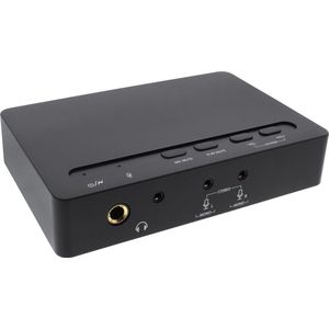 InLine - USB 2.0 SoundBox 7.1 - Geluidskaart - Zwart - USB 2.0