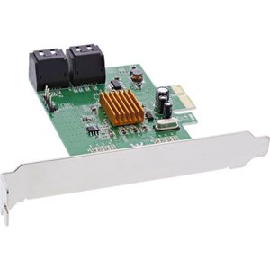 LogiLink - 76617E - SATA-controller - Zwart - 4x SATA 6Gb/s, PCIe 2.0, NCQ, Hot-Swap